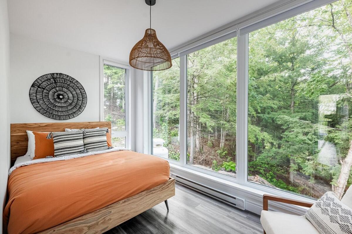 Le Cliff Cabin Farmhouse - Jacuzzi, 10 Min From Tremblant La Conception Exteriör bild