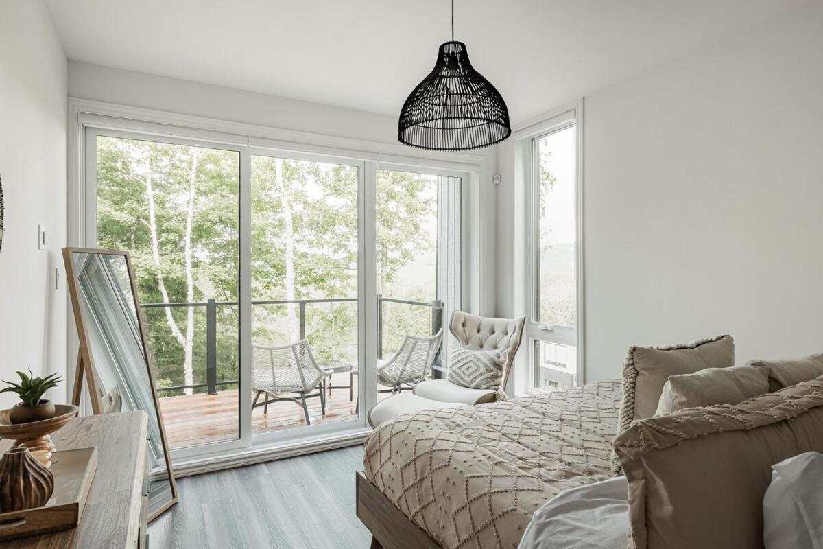 Le Cliff Cabin Farmhouse - Jacuzzi, 10 Min From Tremblant La Conception Exteriör bild