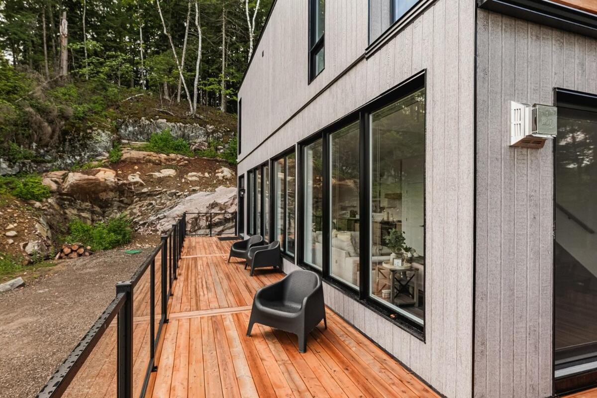 Le Cliff Cabin Farmhouse - Jacuzzi, 10 Min From Tremblant La Conception Exteriör bild