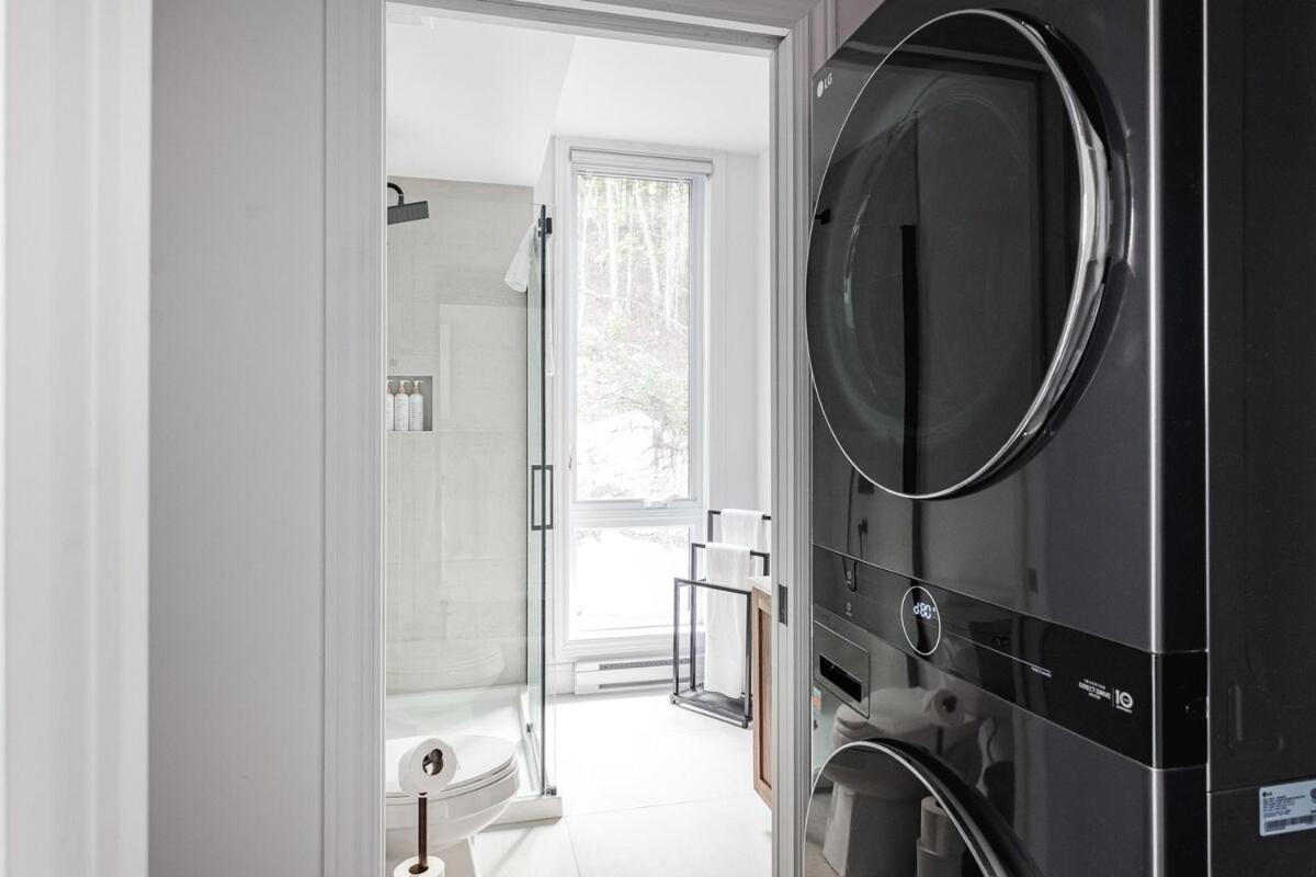 Le Cliff Cabin Farmhouse - Jacuzzi, 10 Min From Tremblant La Conception Exteriör bild