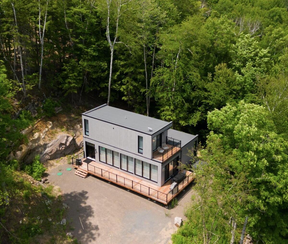 Le Cliff Cabin Farmhouse - Jacuzzi, 10 Min From Tremblant La Conception Exteriör bild