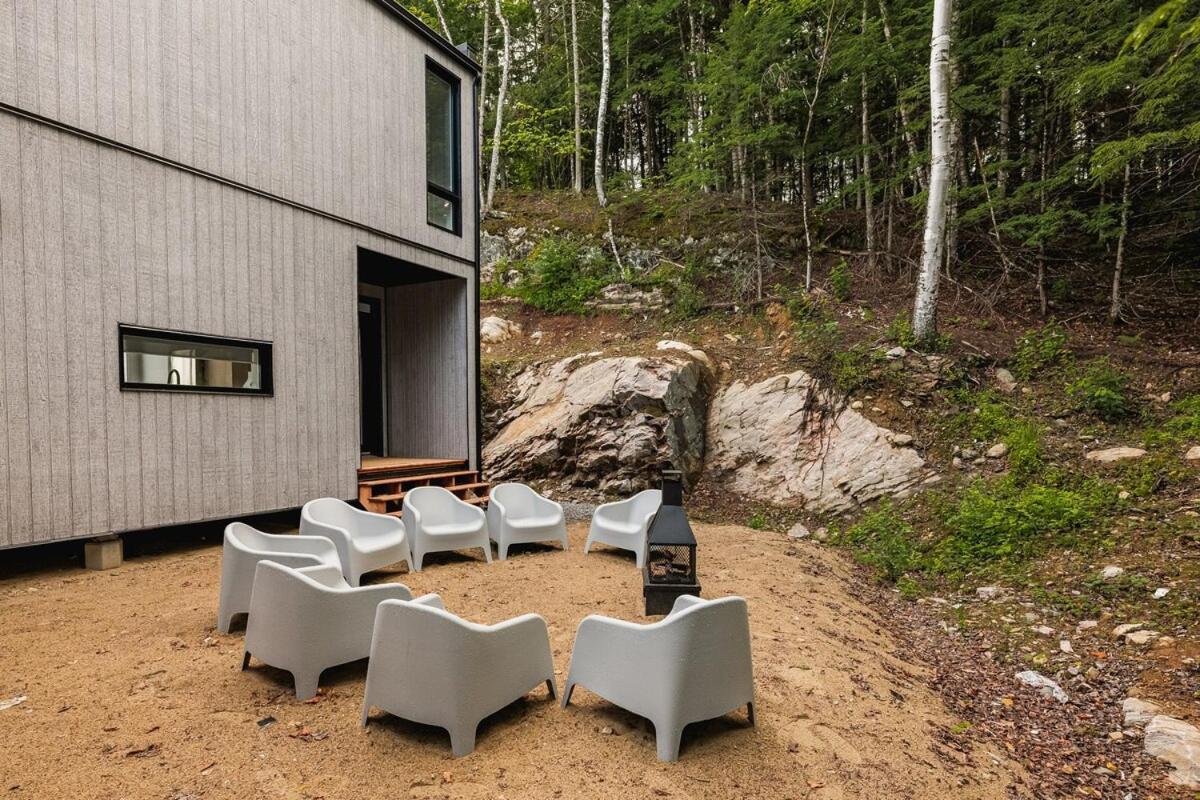 Le Cliff Cabin Farmhouse - Jacuzzi, 10 Min From Tremblant La Conception Exteriör bild